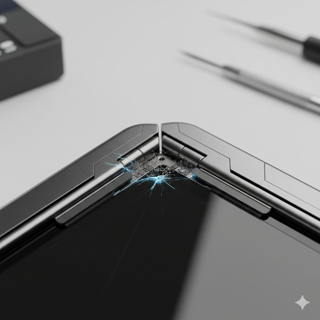The Hinge Gap Crisis: Why Micro-Dust and Polyimide Fatigue are Cracking 2026 Foldable Screens